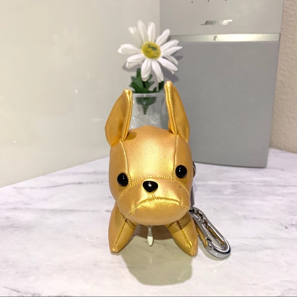 French Bulldog Bag Charm in Gold - Picture 3 of 5